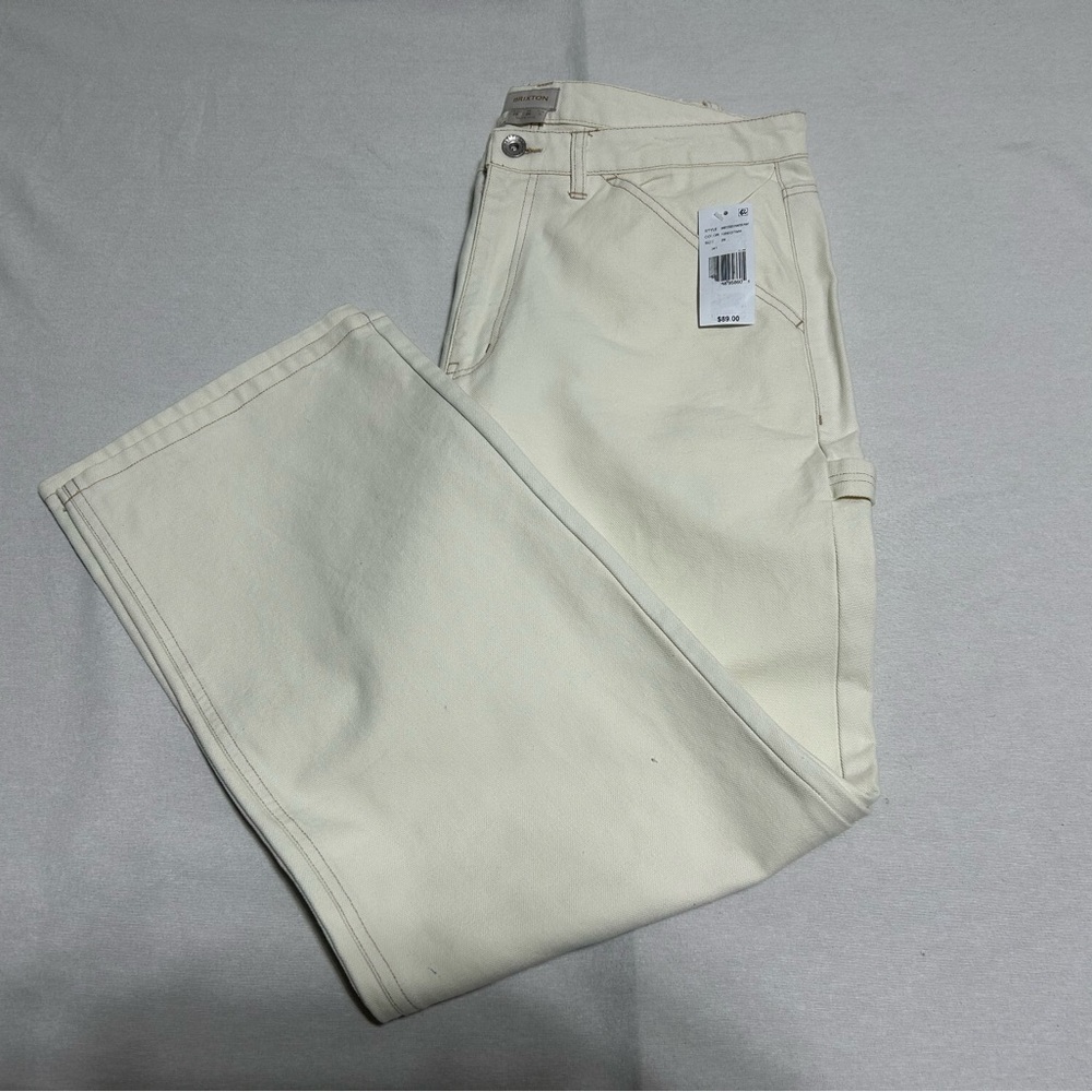 Woman’s NWT Brixton Essex Painter Mid Waisted Relaxed Fit Pant size 29 W